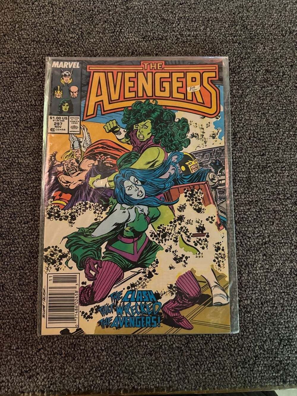 Marvel The Avengers #297 Comic Book 1988 She-Hulk